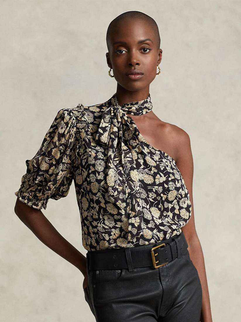 Buy Polo Ralph Lauren Floral Print One Shoulder Top Tops for Women 20217888 Myntra