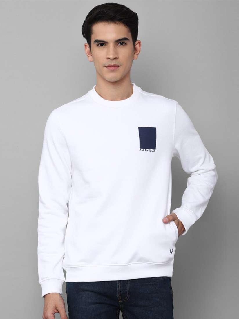 Allen solly white hoodie shop