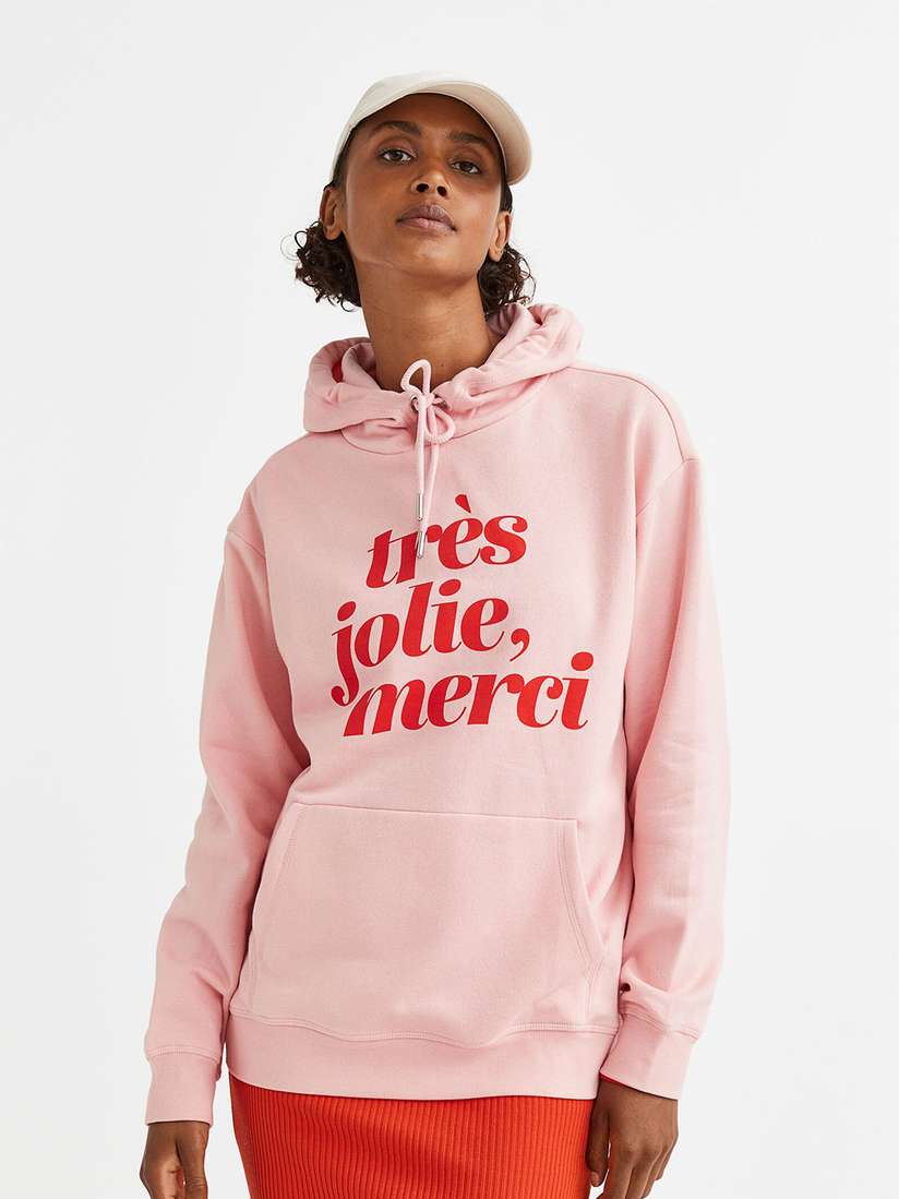 hoodie h&m pink
