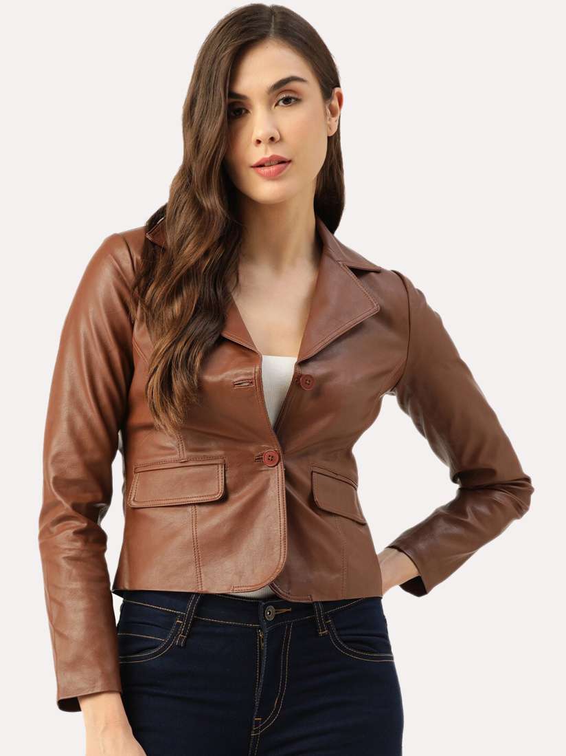 Myntra leather jackets for womens deals