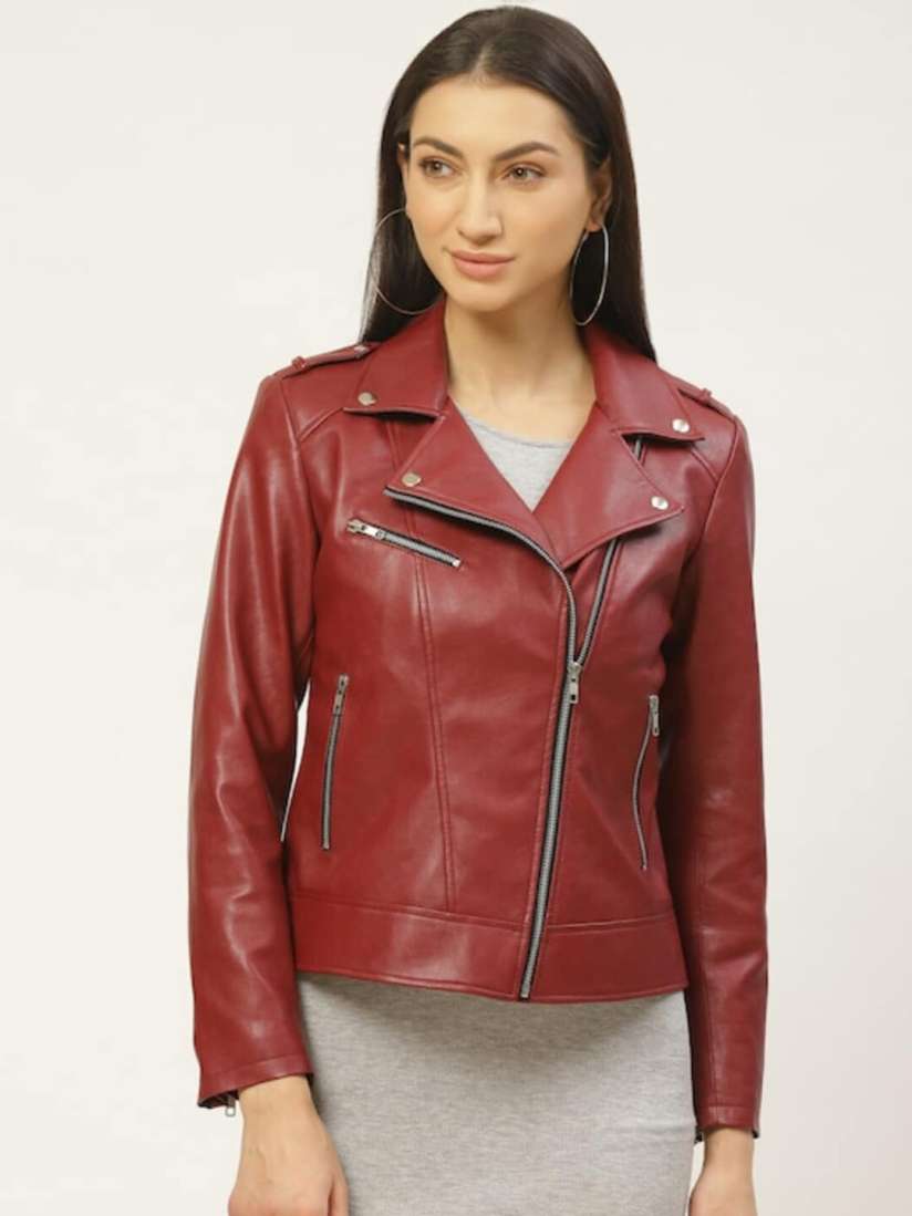 Buy Leather Retail Women Outdoor Biker Jacket Jackets for Women 20226306 Myntra