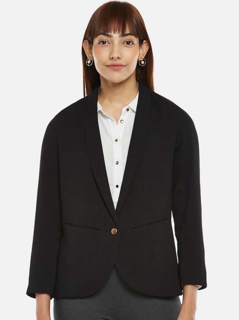 Buy Annabelle by Pantaloons Women Solid Formal Blazers Blazers for Women 20226540 Myntra