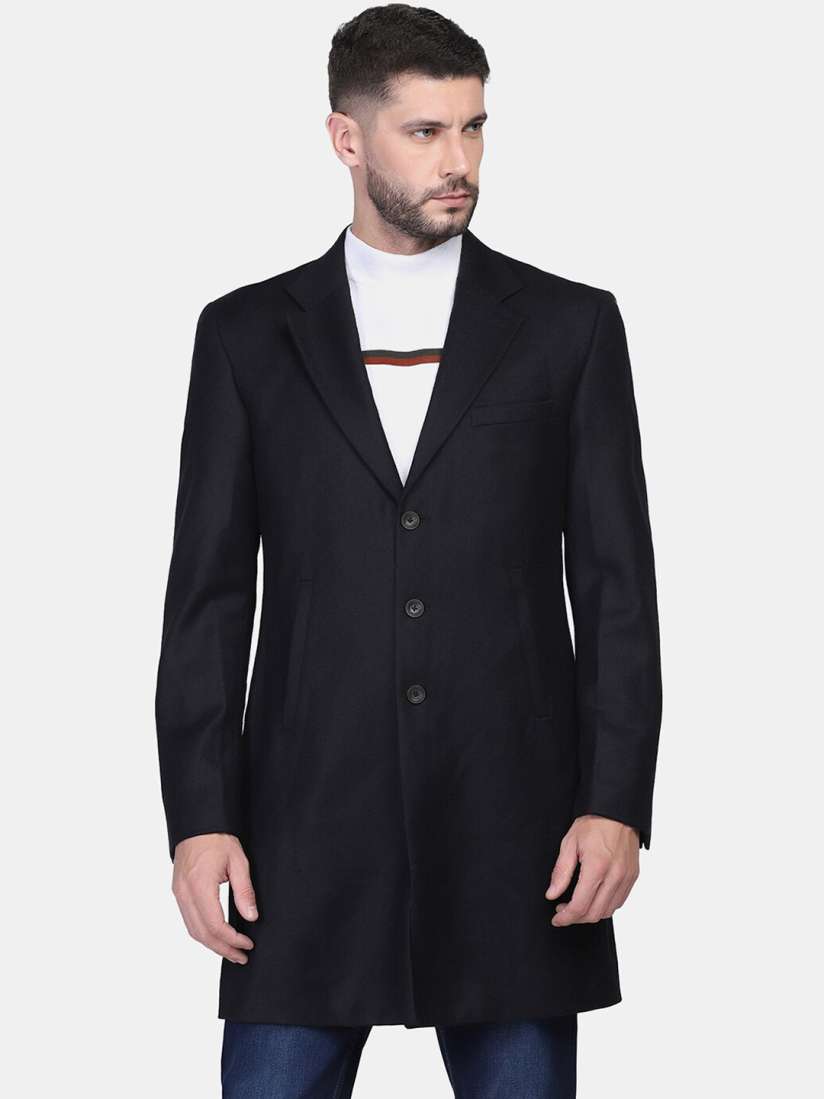 Buy Blackberrys Men Solid Slim Fit Single Breasted Longline Blazer Blazers for Men 20229206 Myntra