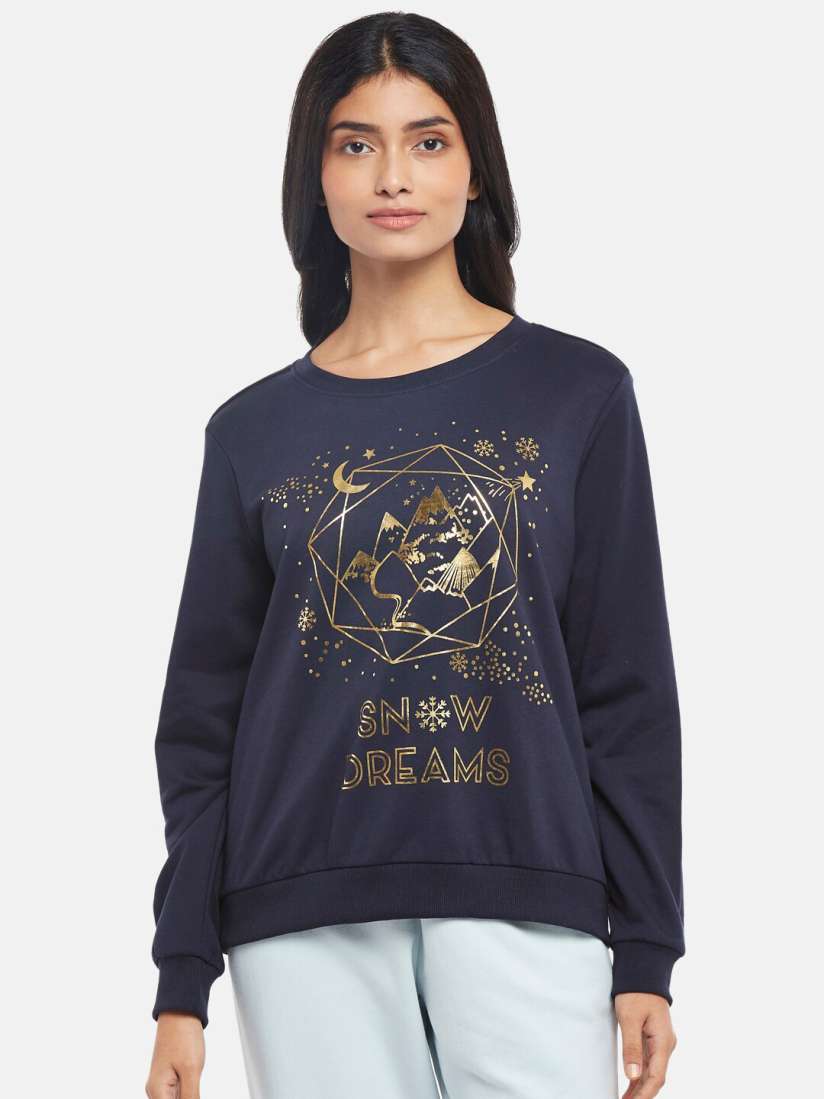 Pantaloons sweatshirt for ladies top