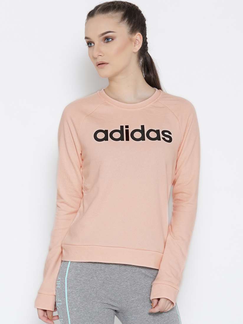 Buy ADIDAS NEO Women Peach Coloured CE FT Printed Sweatshirt Sweatshirts for Women 2023088 Myntra