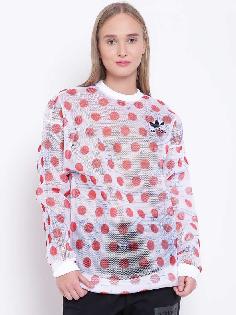 Adidas polka dot sweatshirt online