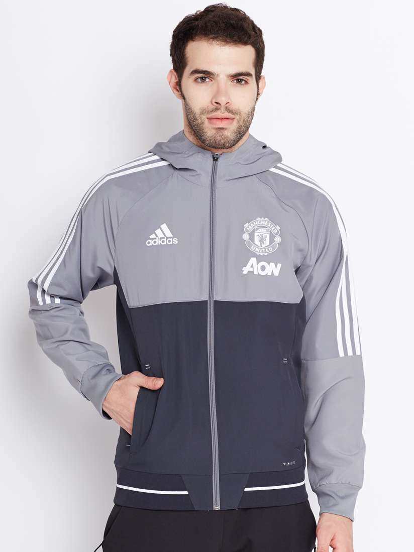 Grey adidas jackets hotsell