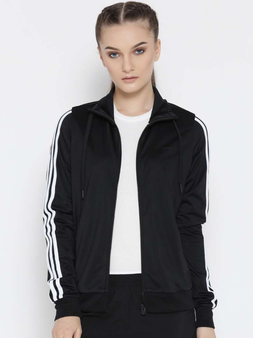 Buy ADIDAS NEO Women Black FRN TRICOT TT Printed Detail Bomber Jacket Jackets for Women 2023141 Myntra