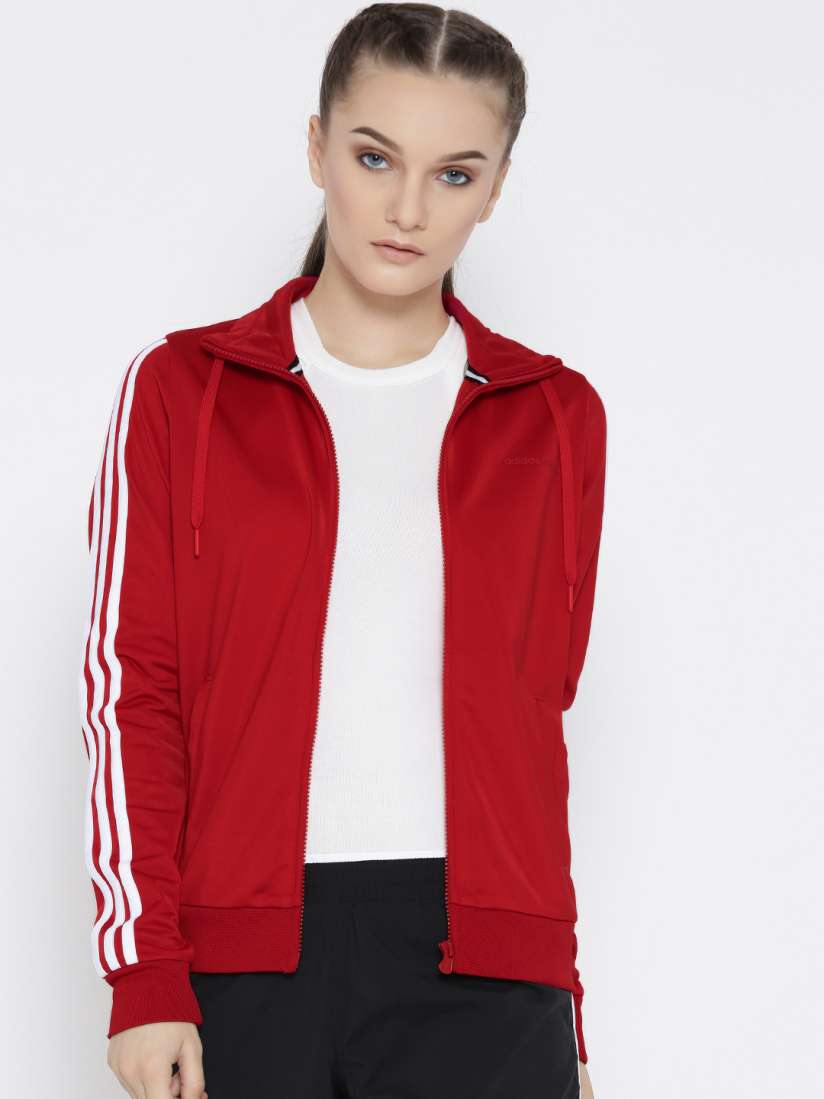 Buy ADIDAS NEO Women Red FRN TRICOT TT Printed Detail Bomber Jacket Jackets for Women 2023142 Myntra
