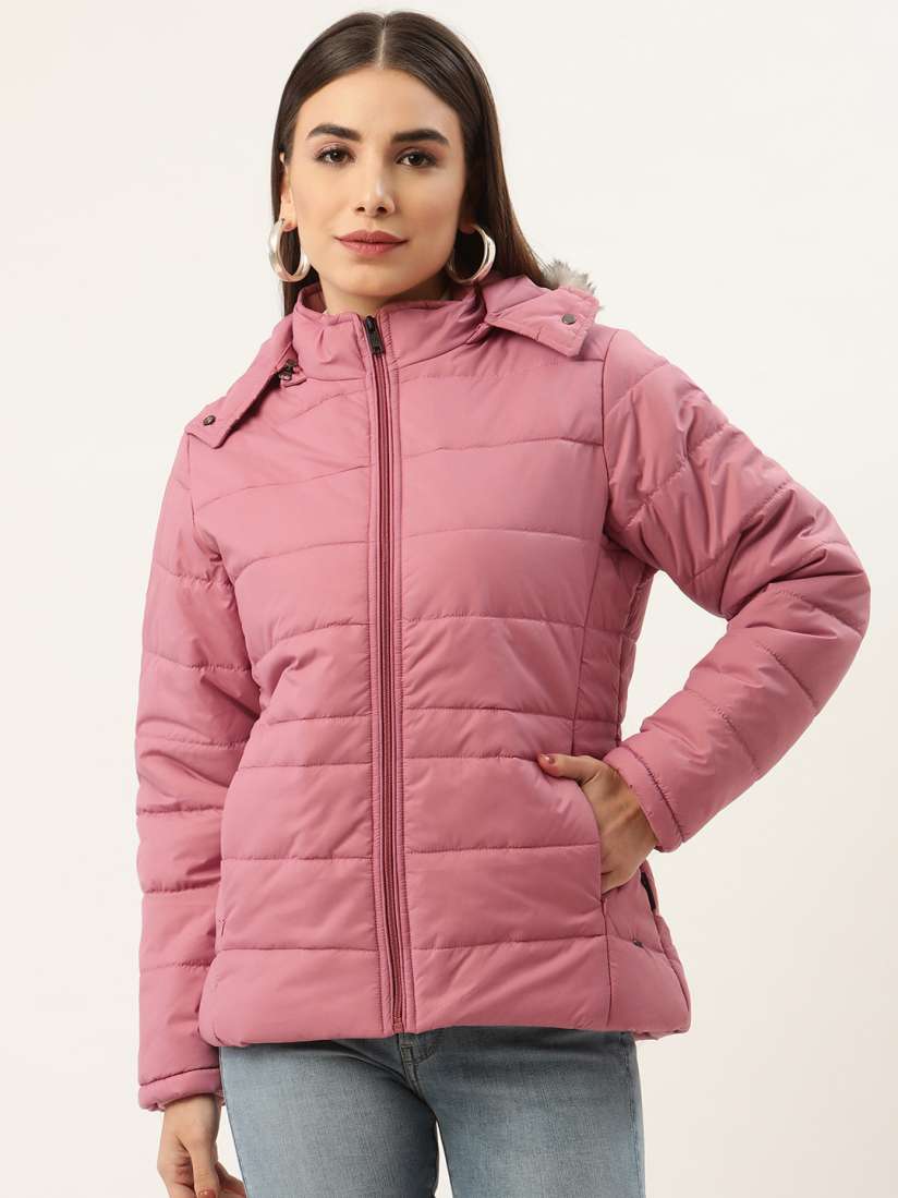 Dusty pink parka 2025
