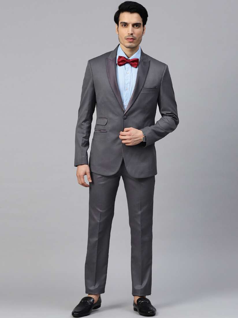 Buy MANQ Men Solid Slim Fit Single Breasted Two Piece Formal Suit Suits for Men 20234404 Myntra