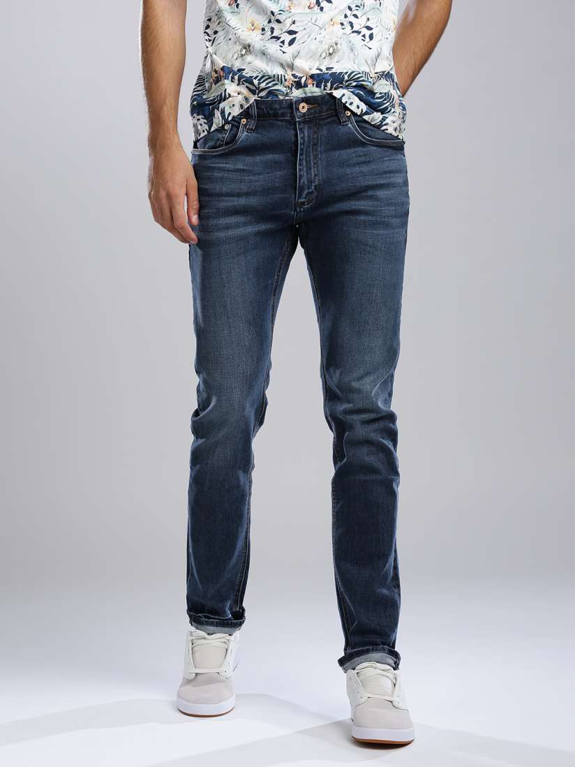 Buy CR7 Men Blue Type C Slim Straight Fit Mid Rise Jeans Jeans for Men 2023593 Myntra