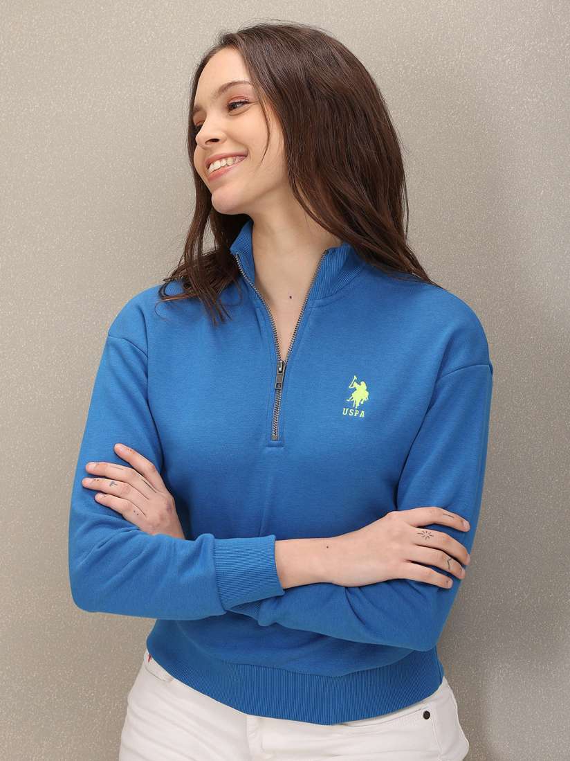 Buy U.S. Polo Assn. Women Brand Logo Embroidered Hooded Sweatshirt Sweatshirts for Women 20239018 Myntra