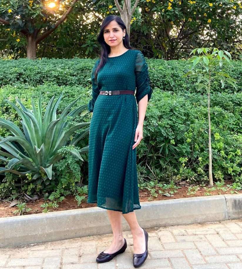 Myntra green dress hot sale