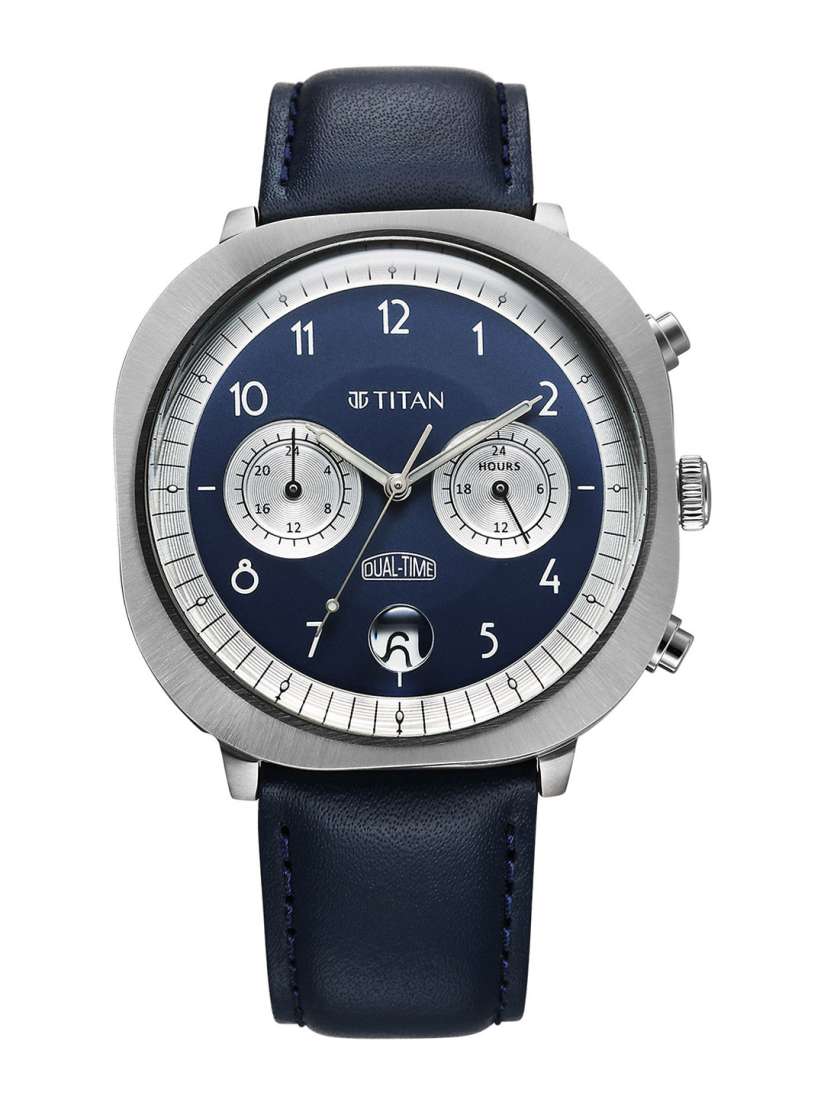 Buy Titan Men Dial Leather Straps Analogue Watch 10022SL01 Watches for Men 30438316 Myntra