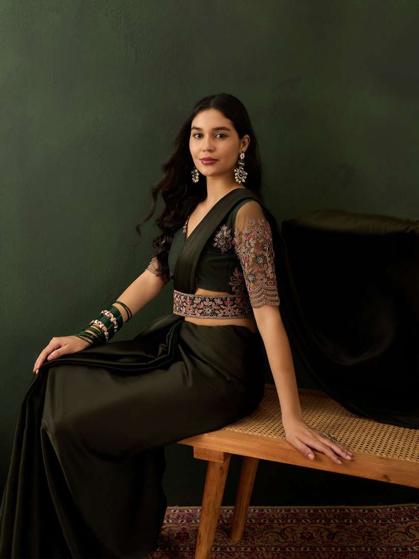 Belted blouse for saree discount