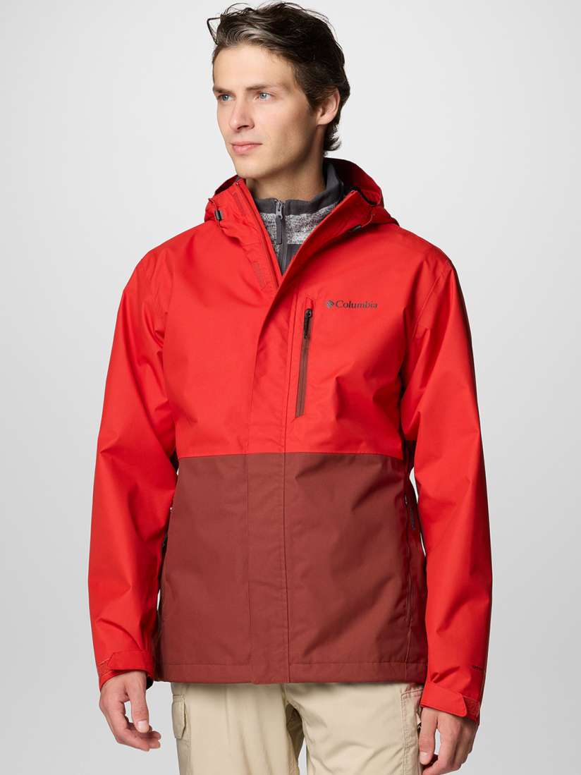 Columbia rain jacket red discount