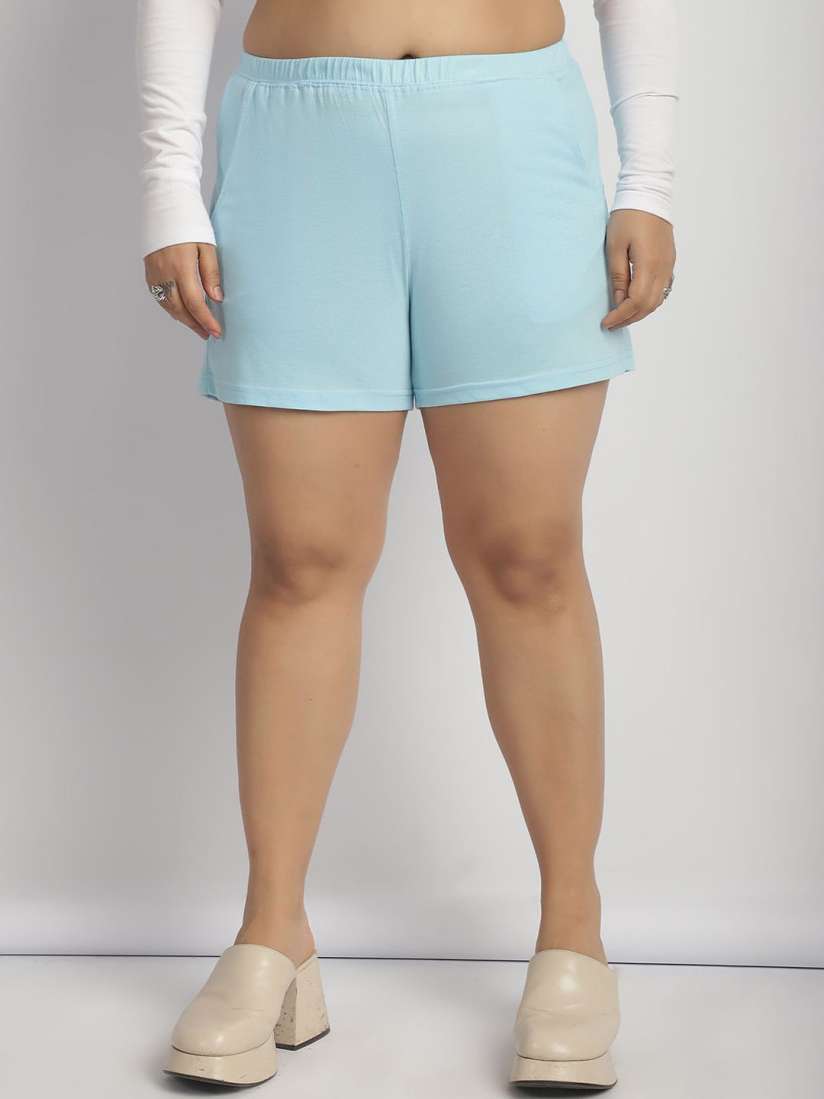 Buy thkgrlz Plus Size Women High Rise Hot Pants Shorts Shorts for Women 30444312 Myntra
