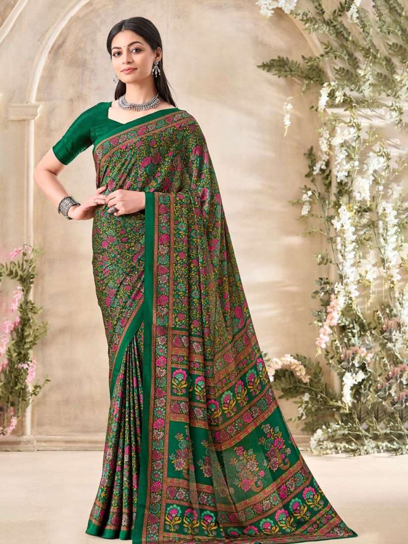 Myntra crepe sarees hotsell