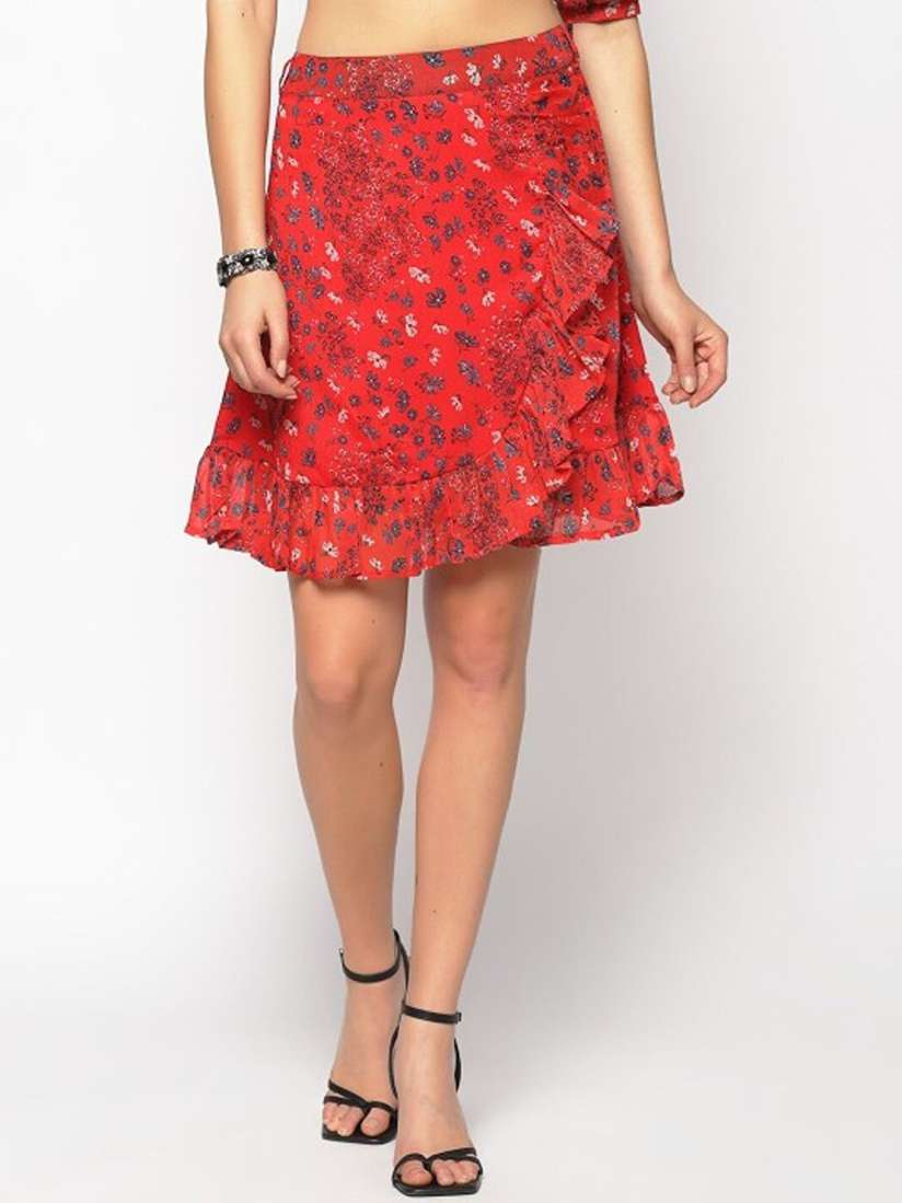 Ruffle skirt myntra top