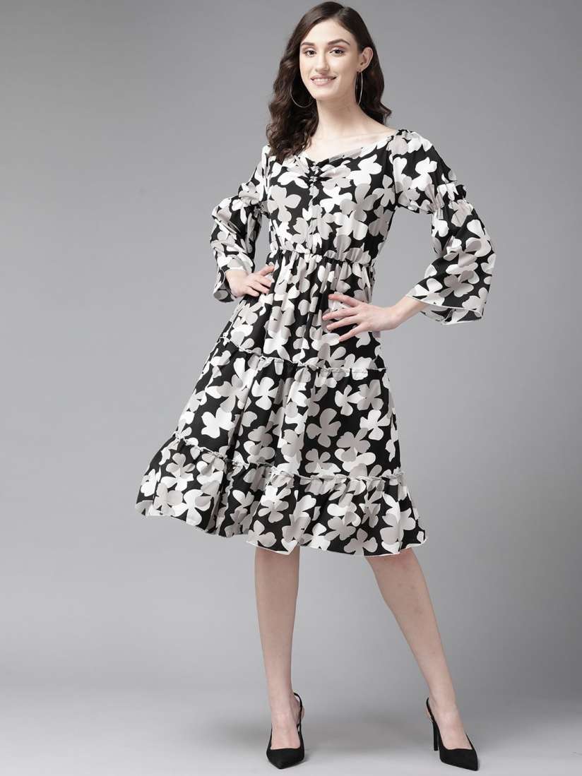 Peplum dress myntra discount