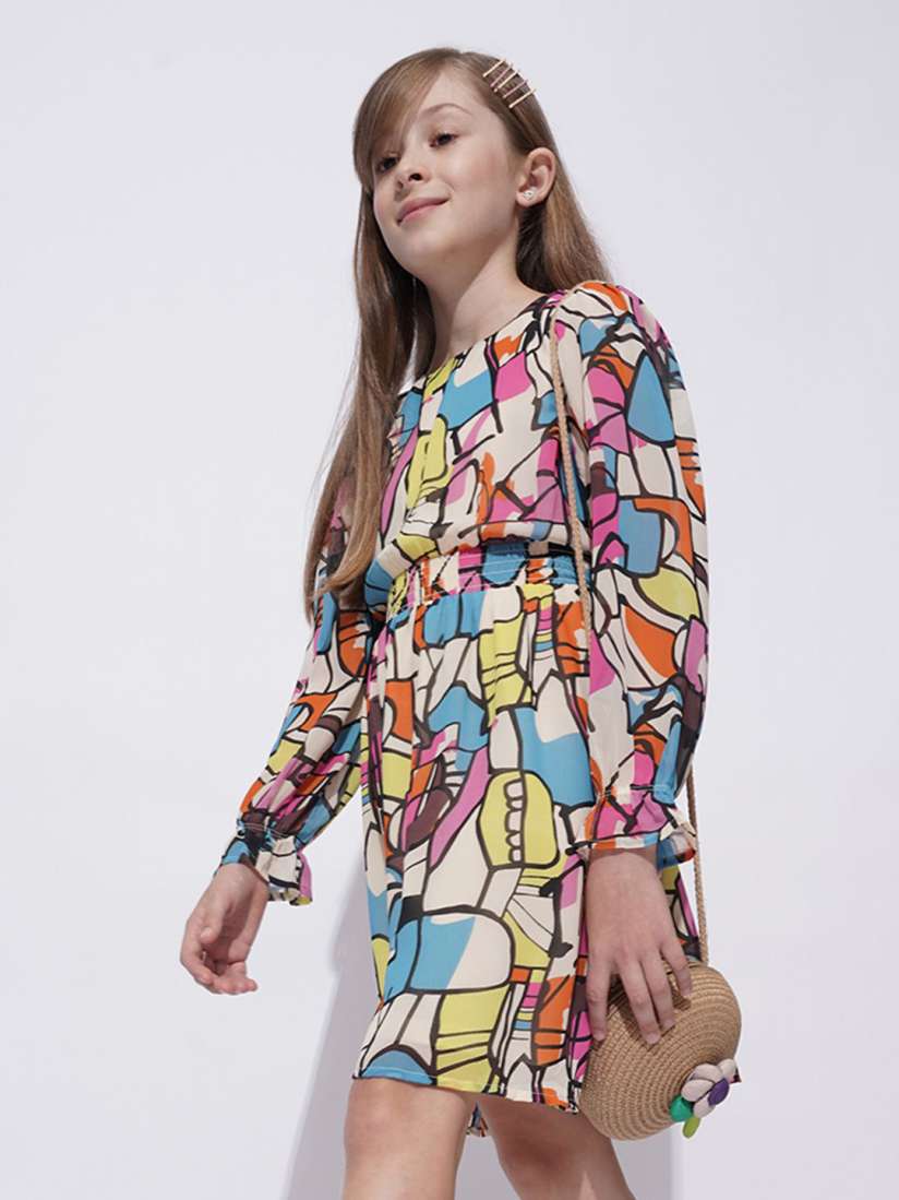 Buy Vero Moda Print A Line Dress Dresses for Girls 30521806 Myntra