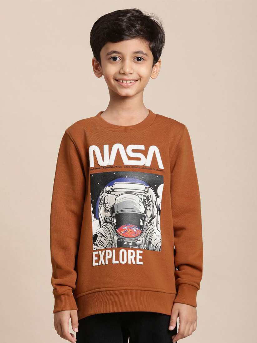 Buy Kids Ville Boys NASA Printed Sweatshirt Sweatshirts for Boys 30537065 Myntra