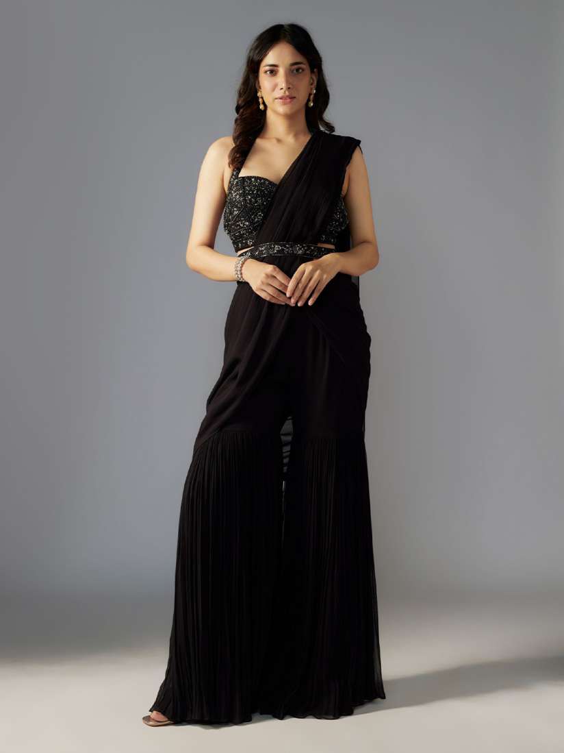 Myntra palazzo saree shop