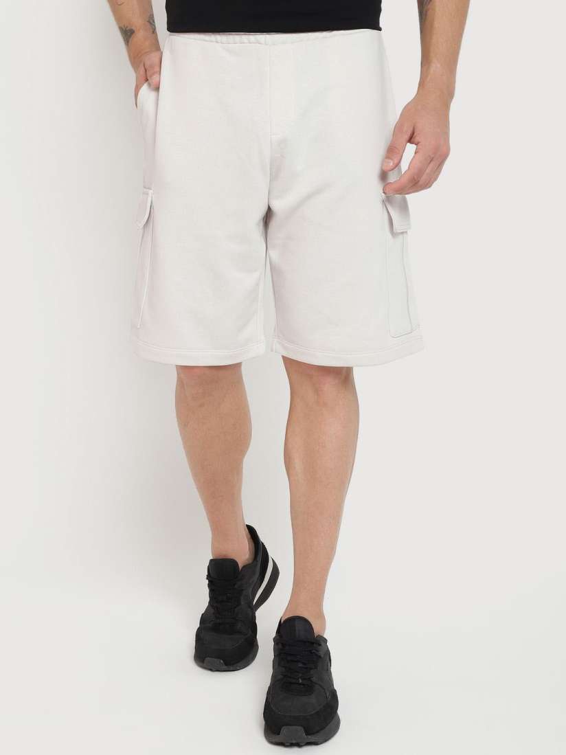Buy GUESS Men White Solid Mid Rise Knee Length Bermuda Shorts Shorts for Men 30560335 Myntra