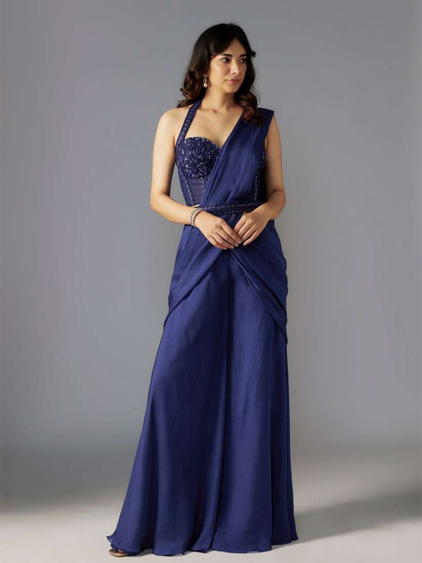 Myntra palazzo saree shop