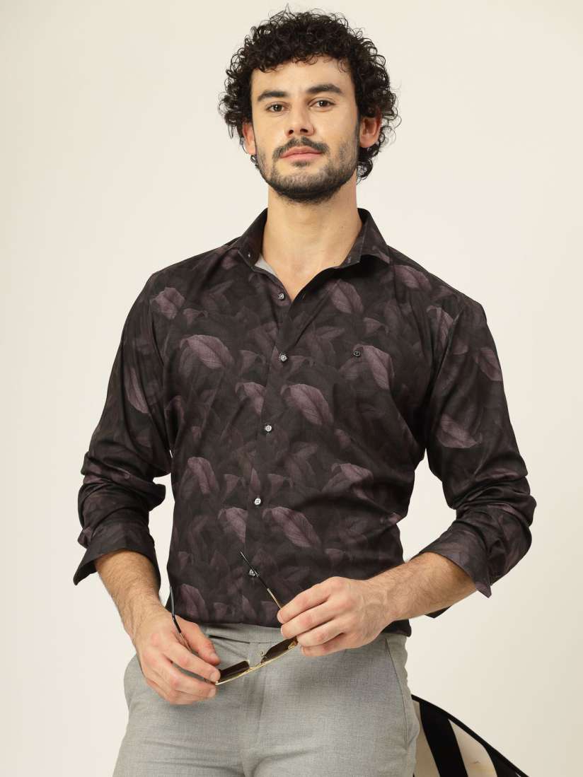 Buy JADEBERRY Men Classic Slim Fit Opaque Printed Party Shirt Shirts for Men 30552923 Myntra