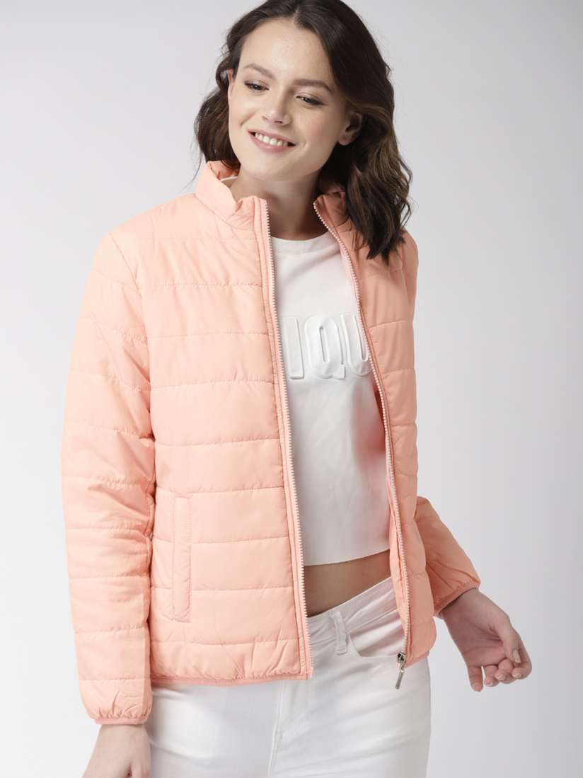 Peach colour jacket deals