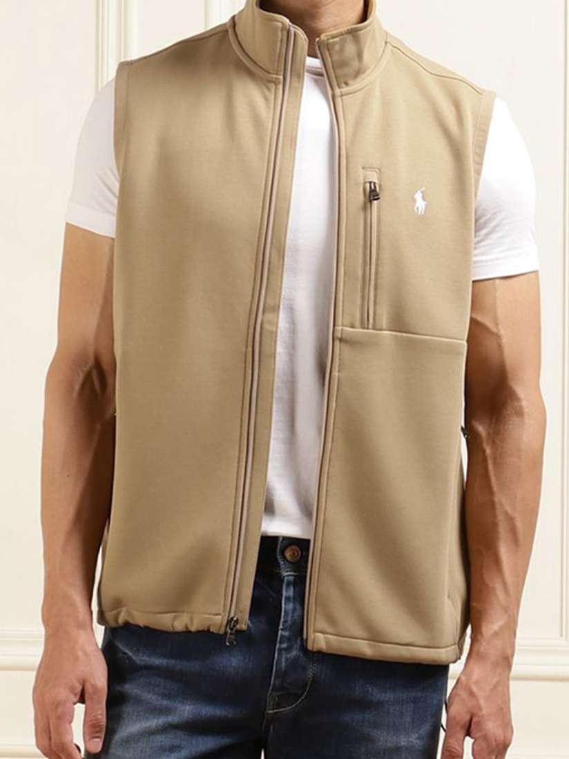 Buy Polo Ralph Lauren Men Double Knit Zip Through Vest Jackets for Men 30567438 Myntra