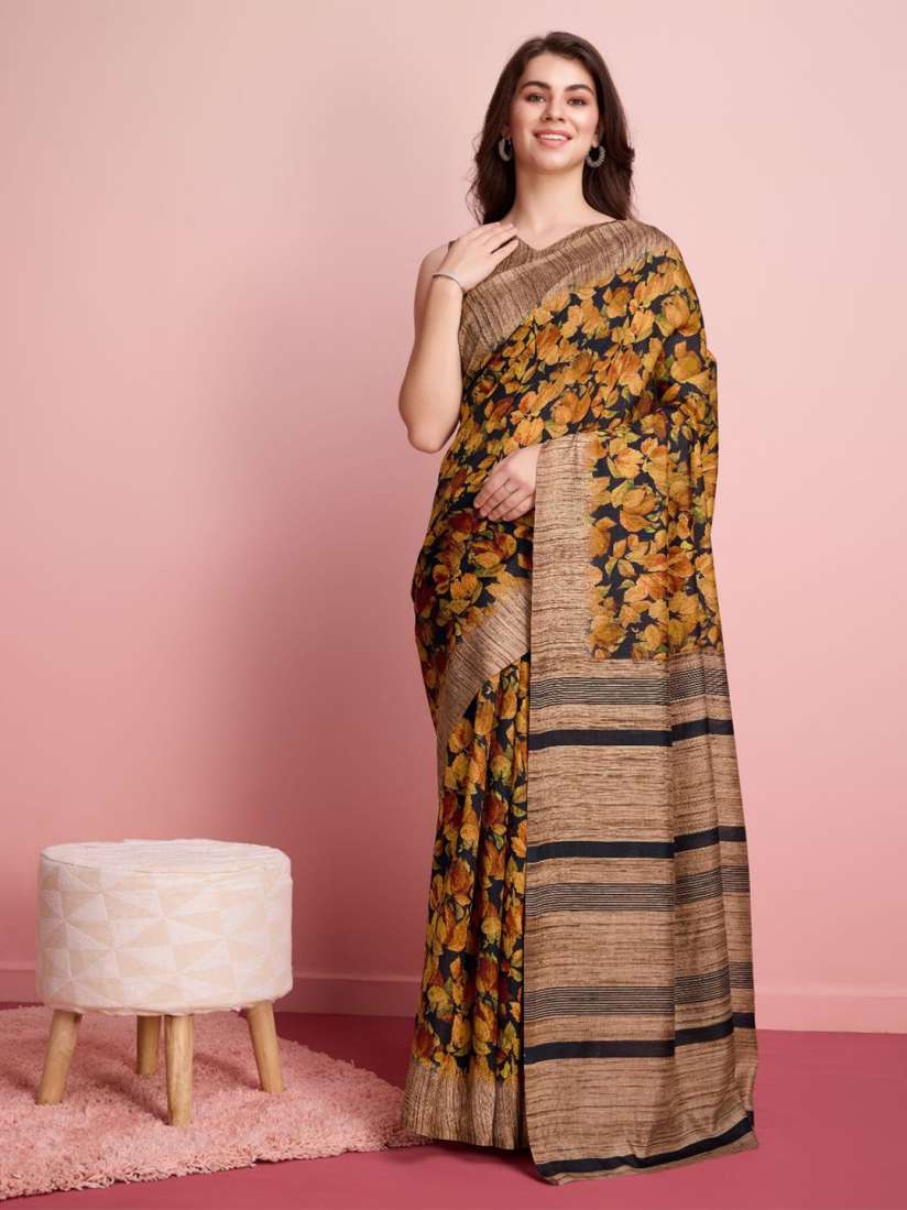 Buy RACHNA Floral Printed Bhagalpuri Saree Sarees for Women 30571132 Myntra