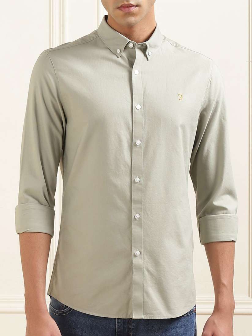Buy Farah Men Slim Fit Opaque Casual Shirt Shirts for Men 30561976 Myntra