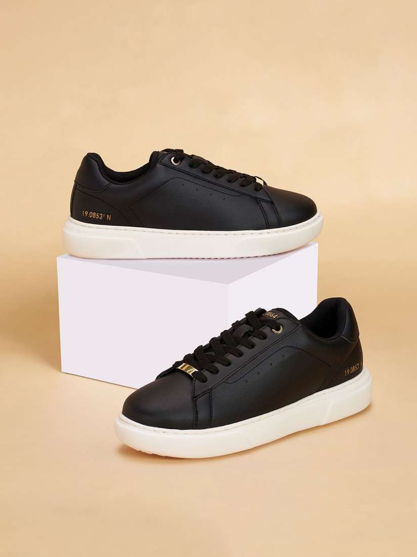Buy Forever Glam by Pantaloons Women PU Sneakers Casual Shoes for Women 30572239 Myntra