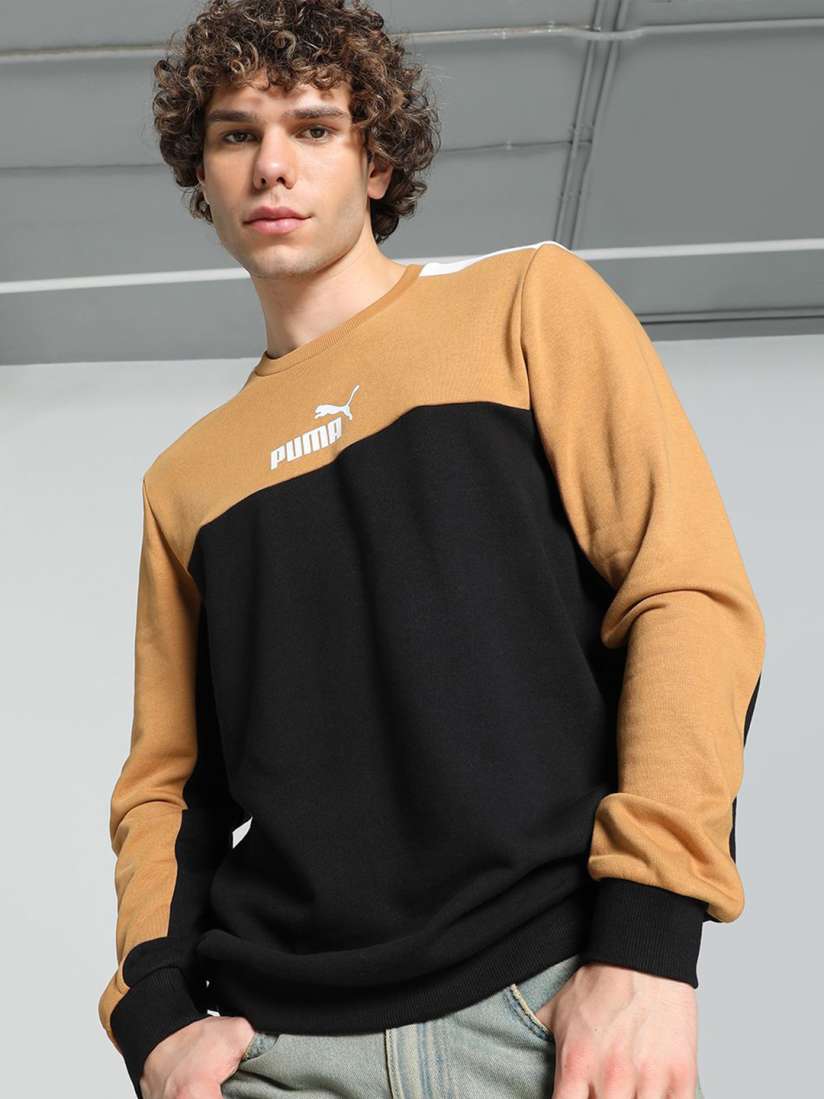 Puma full sleeve colorblock men's sweatshirt online