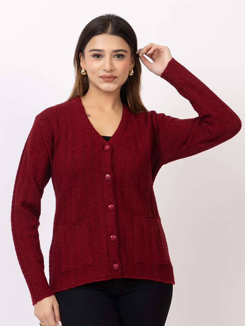 Buy TWENTY ME Women Woollen Cardigan Sweaters for Women 30592632 Myntra