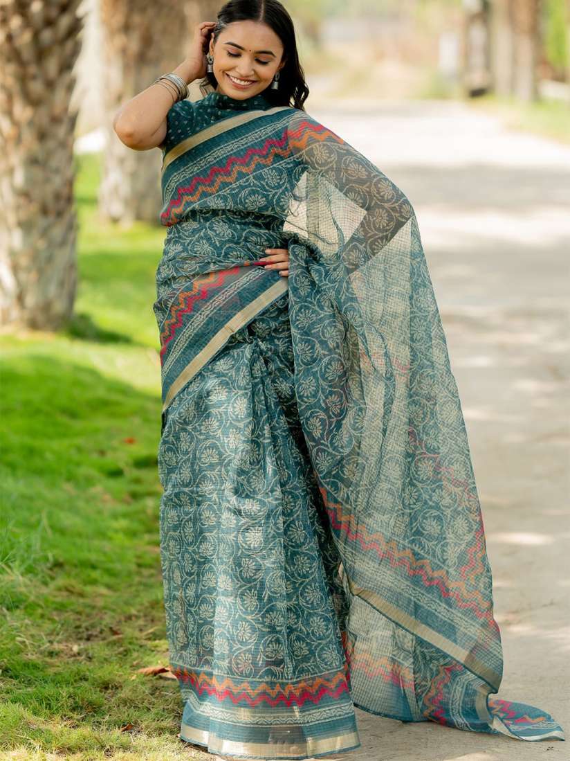 Buy KALINI Floral Saree Sarees for Women 30592173 Myntra