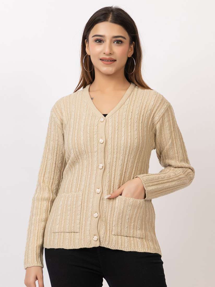 Buy TWENTY ME Women Woollen Cardigan Sweaters for Women 30592644 Myntra