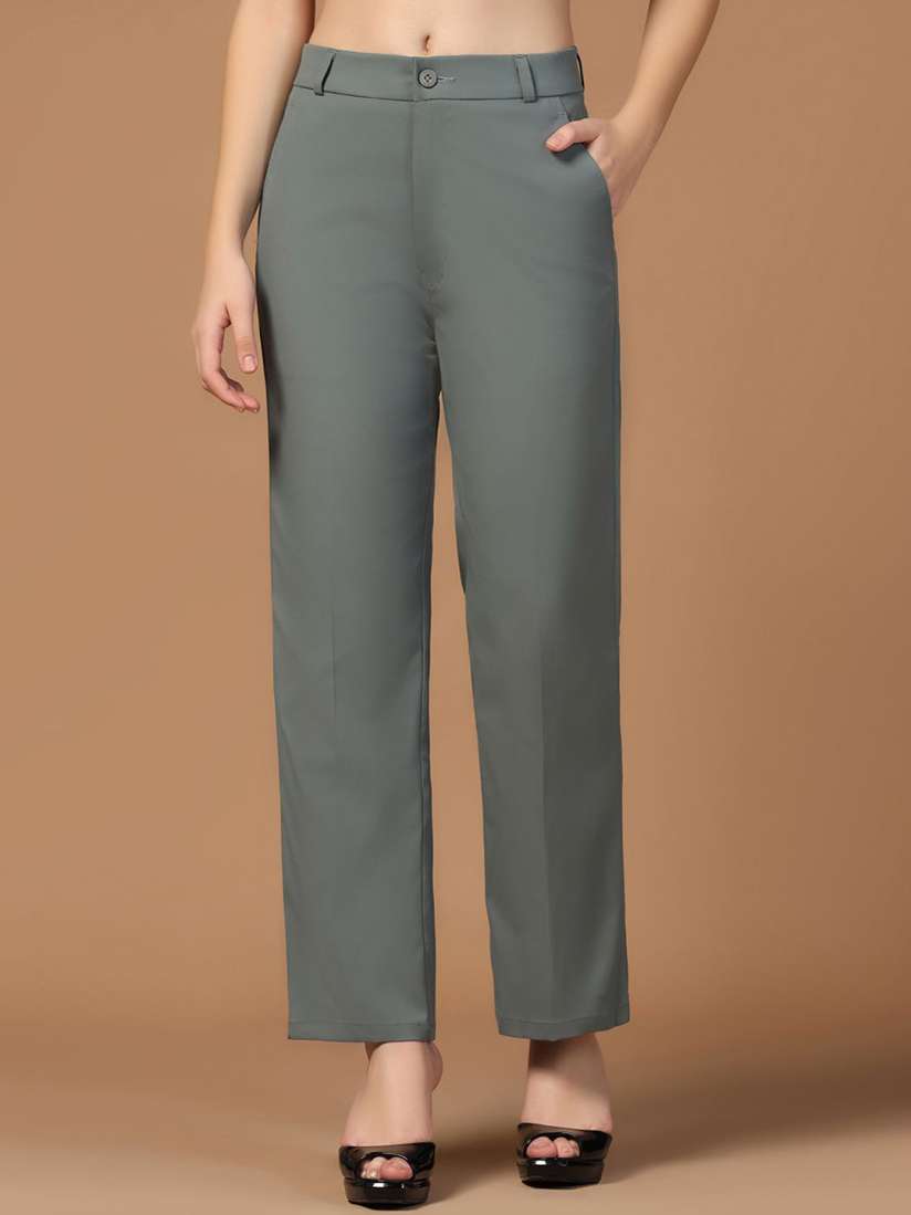 Buy TAHVO Women Smart Formal Trousers Trousers for Women 30586984 Myntra