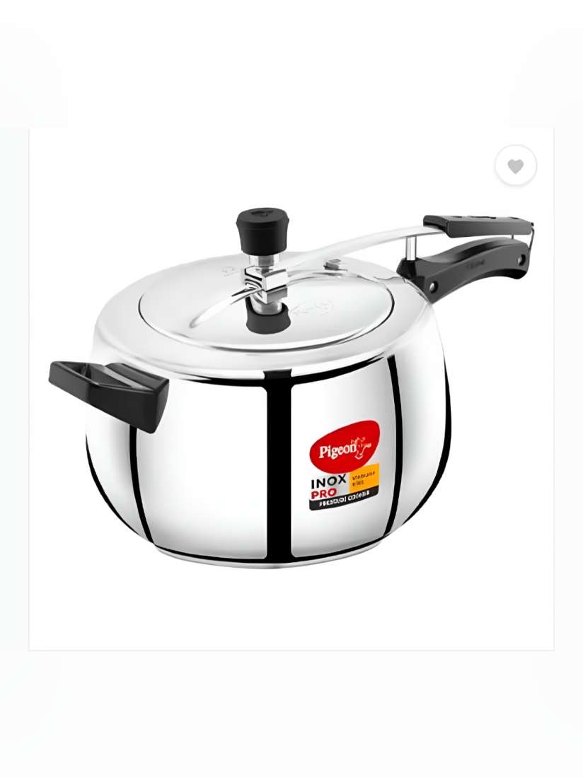 Buy Pigeon Inox Pro Black Stainless Steel Pressure Cooker With Induction 5L Pressure Cooker for Unisex 30617458 Myntra