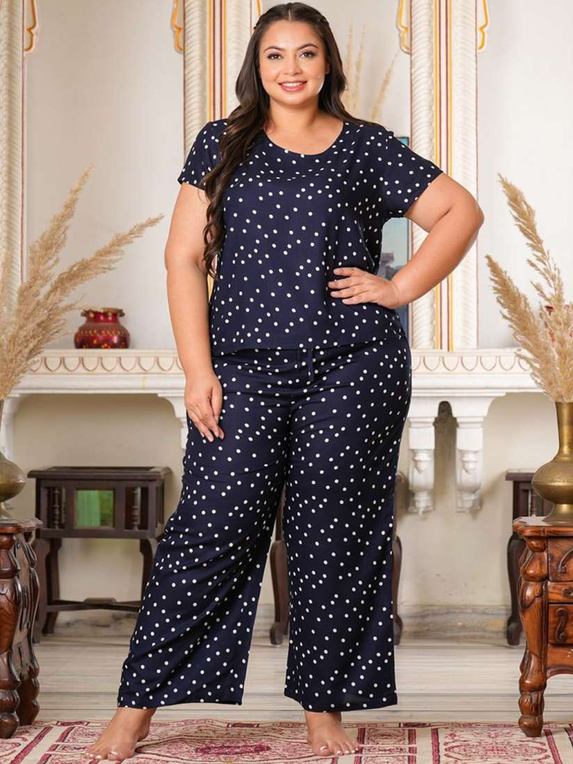 Polka dot night suit online