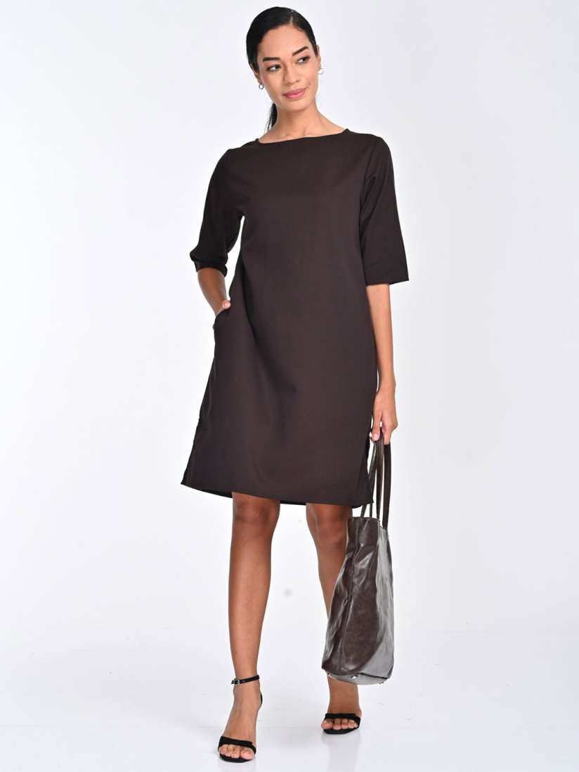 Buy Saltpetre Boat Neck Formal A Line Dress Dresses for Women 30608135 Myntra