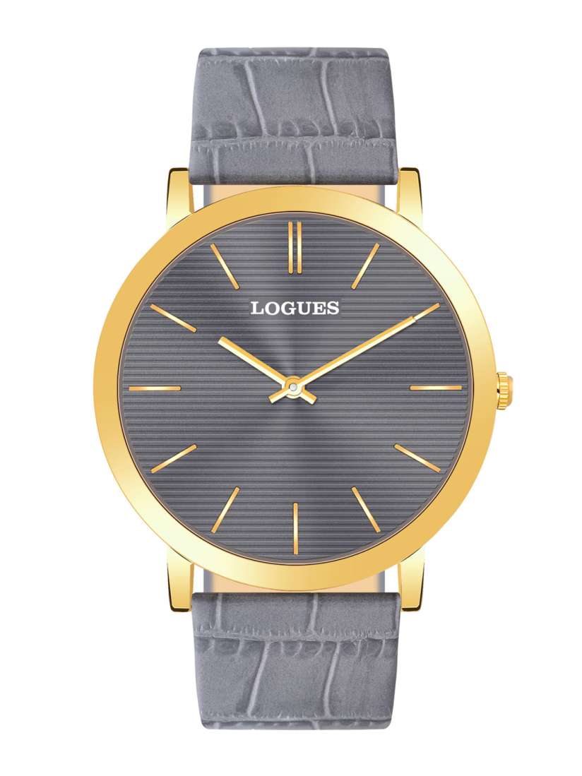 Buy L LOGUES Men Brass Dial Leather Straps Analogue Watch G 1457 YL 27 Watches for Men 30607996 Myntra