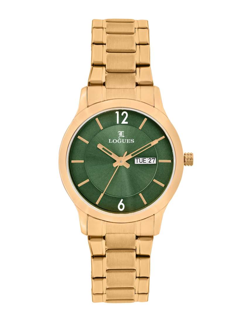 Buy L LOGUES Men Brass Dial Bracelet Style Straps Analogue Watch G E 456 WMD 10 Watches for Men 30607791 Myntra