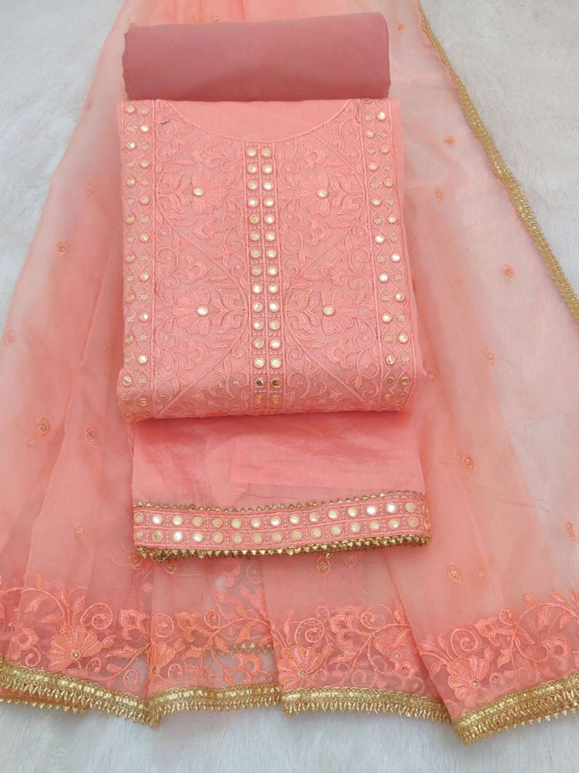 Myntra unstitched dress material deals