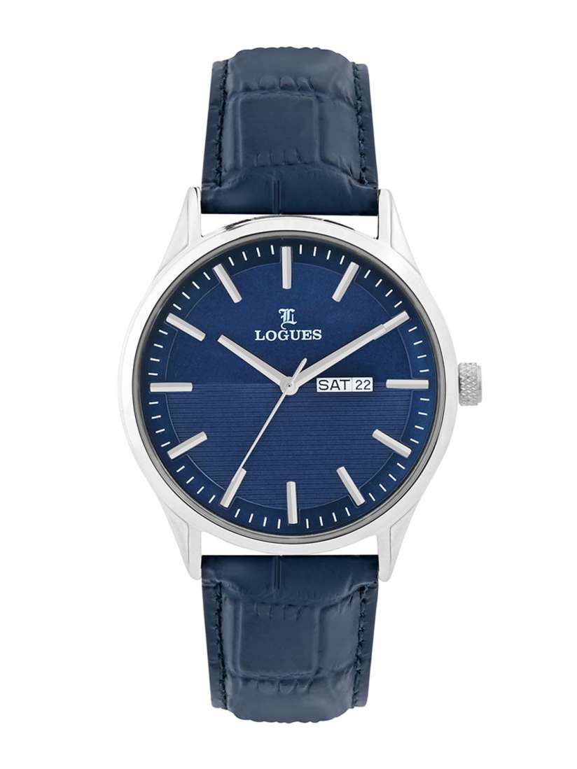 Buy L LOGUES Men Brass Dial Leather Straps Analogue Watch G 4143 SLD 04 Watches for Men 30607509 Myntra