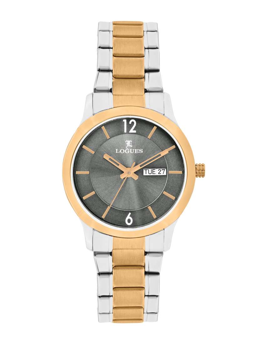 Buy L LOGUES Men Brass Dial Bracelet Style Straps Analogue Watch G E 456 BWMD 27 Watches for Men 30607922 Myntra