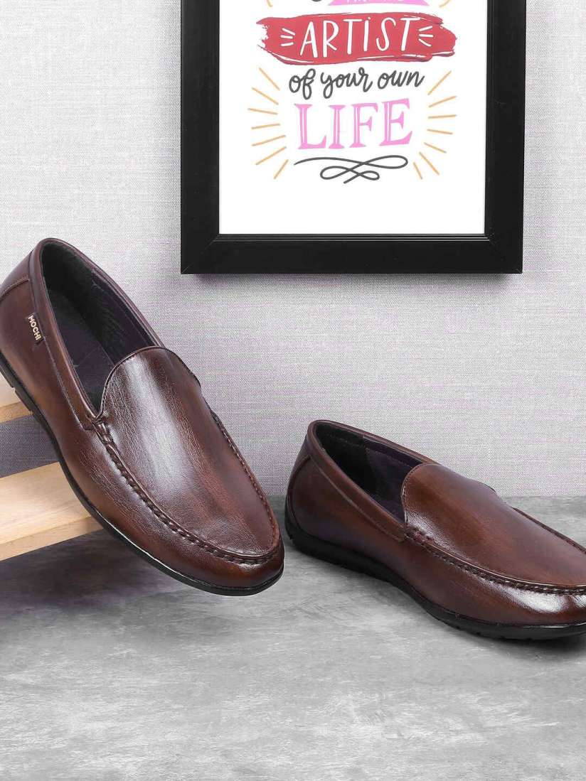 Buy Mochi Men Leather Slip On Driving Shoes Casual Shoes for Men 30601119 Myntra